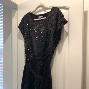 Black Sequin Dress